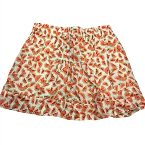 J. Crew Ladies Cotton Pull On Watermelon Mini Skirt Size Small - Picture 3 of 8